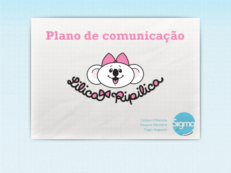 the spanish sticker is in pink and says plan de comuniicaciono