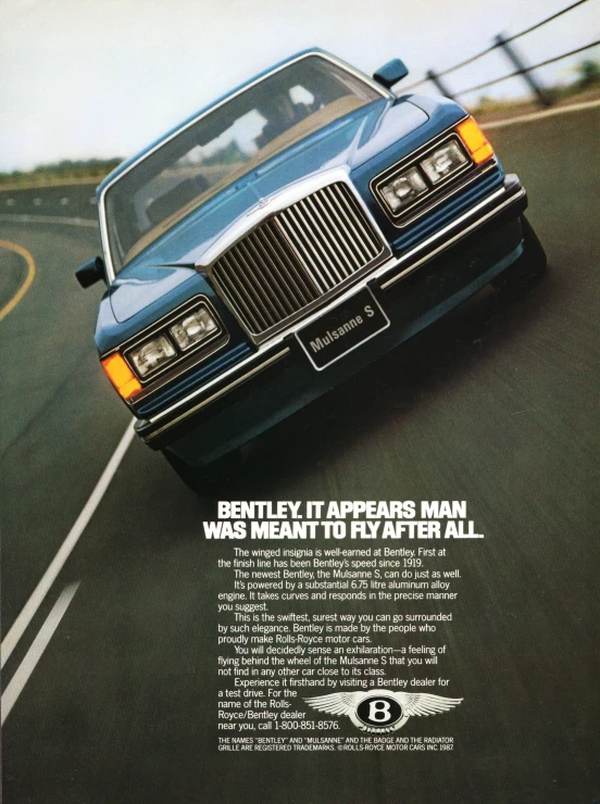 an advertit featuring a lincoln blue car