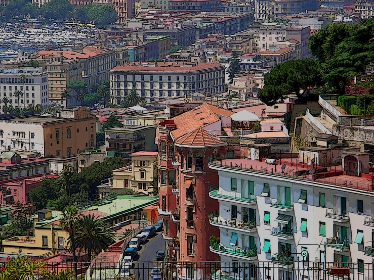 an image of a city from the top