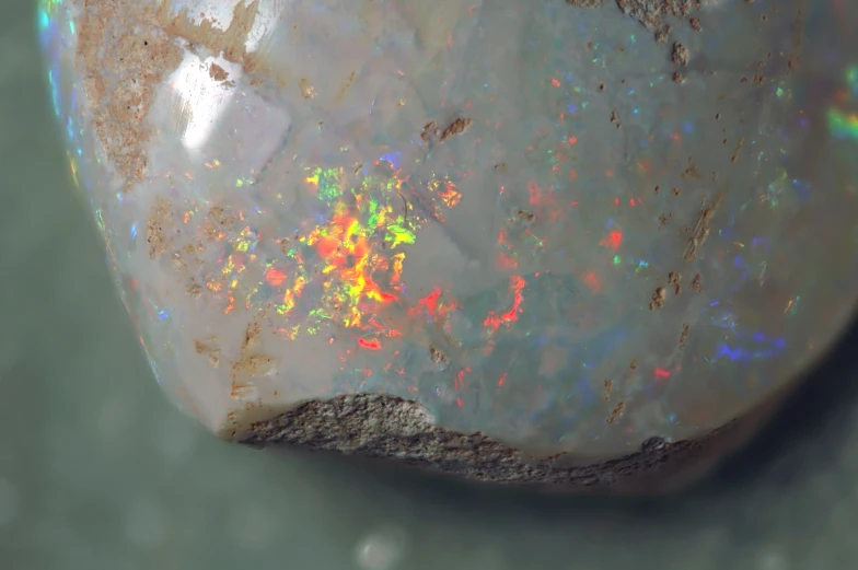 a close up s of a piece of opals