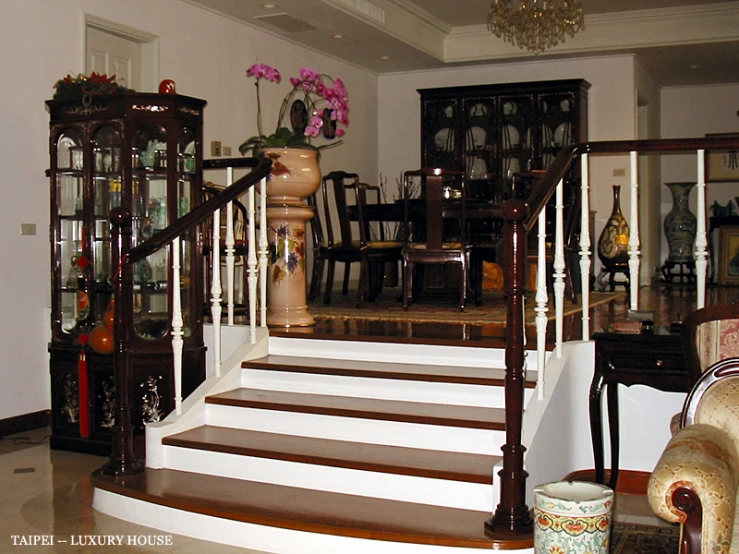 a room with many decor items on the floor