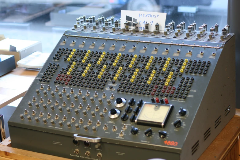 electronic equipment displayed in display in a shop