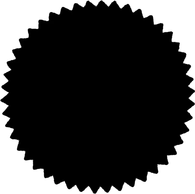 black circle design with no background on it