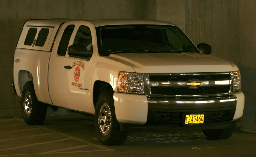 a truck with a sign that says united states is parked