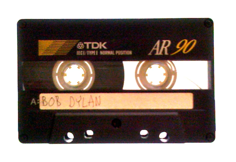 a black cassette has a message that says ar90