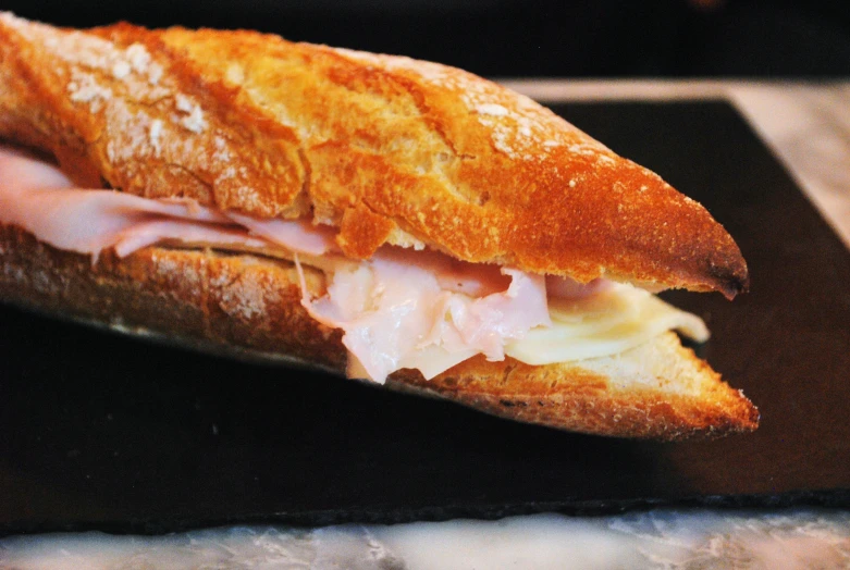 this sandwich has ham and cheese in it