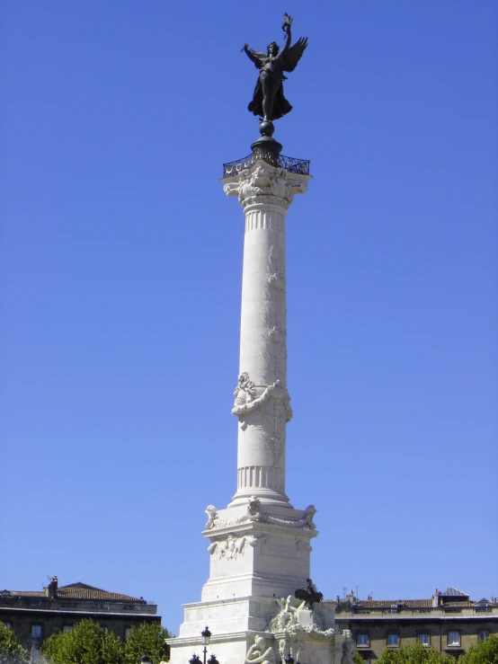 this is a large monument with a statue on top
