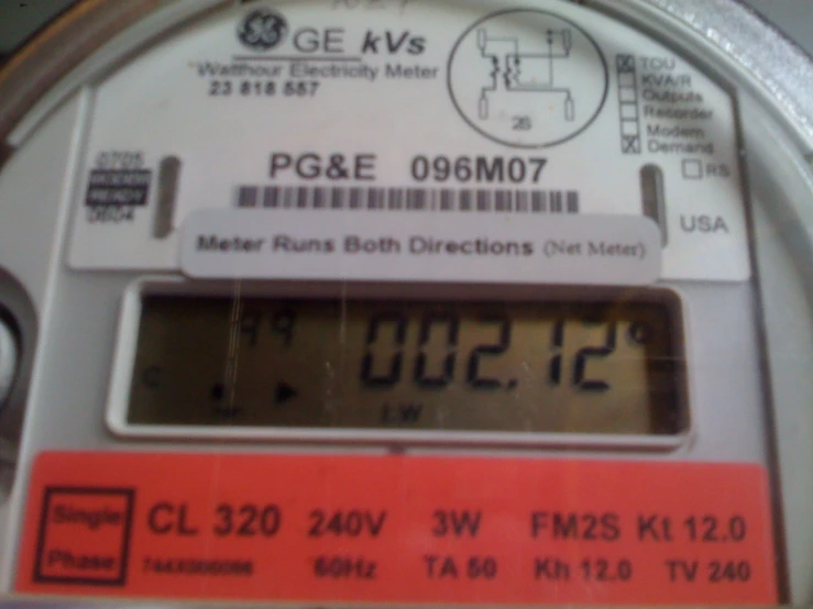 closeup of an electronic parking meter showing the time