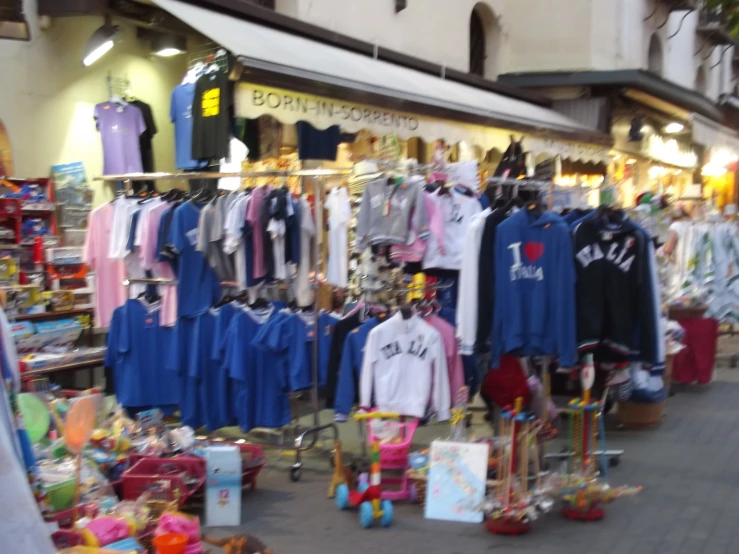 an image of a store display for s clothes