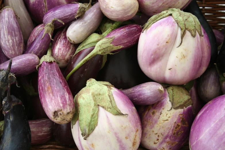 an image of fresh purple vegetable in pile