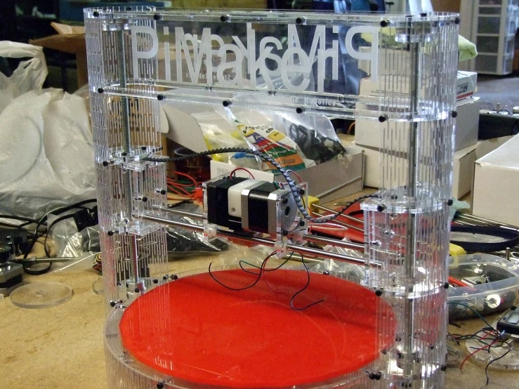 a chair with wires, wires and electronics inside of it