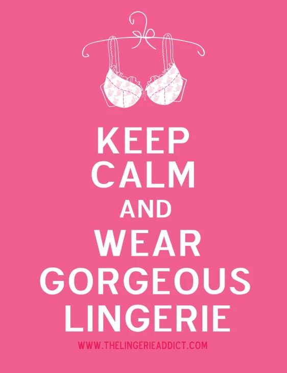 a pink background with the words, keep calm and wear linger