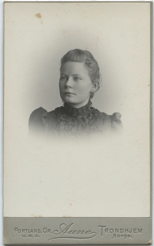 an old pograph of a young woman