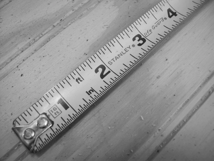 a measuring tape with scissors sitting on top of it