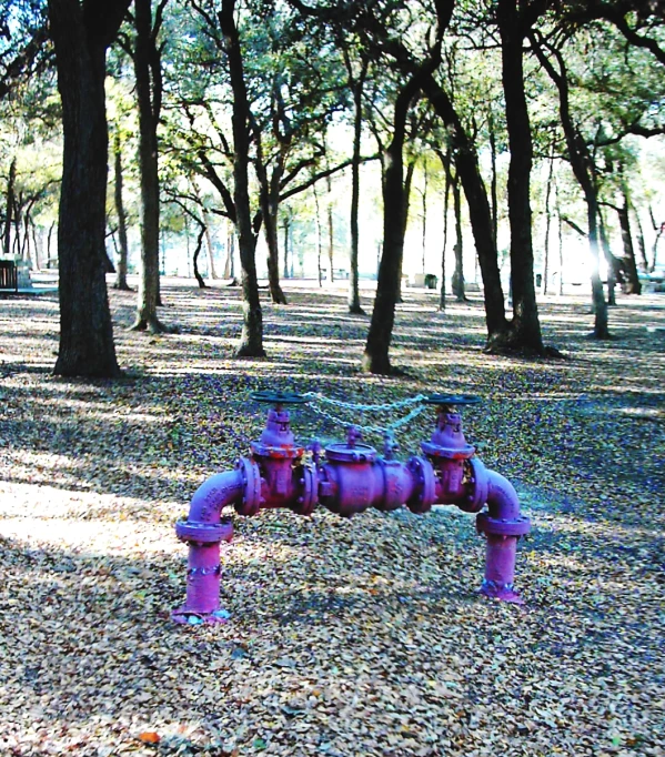 the purple pipes are connected to each other