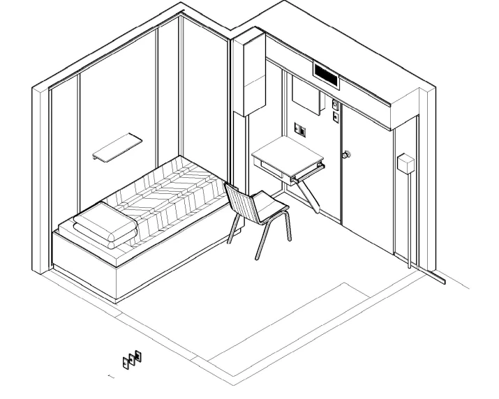 a blueprint drawing of a sink with an open cabinet