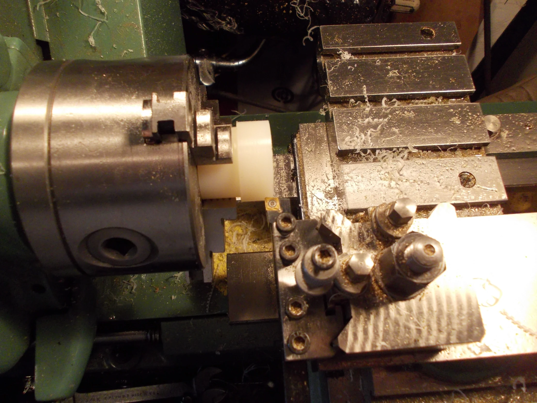 we see a milling machine with several holes