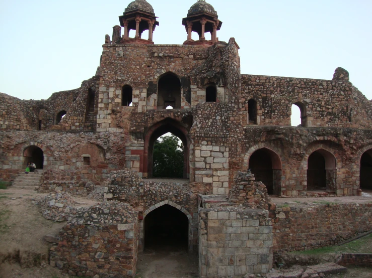 the architecture of this structure is made of brick and stucco