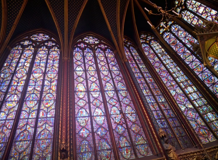 one of the top things that is in the building is many very large stained glass windows