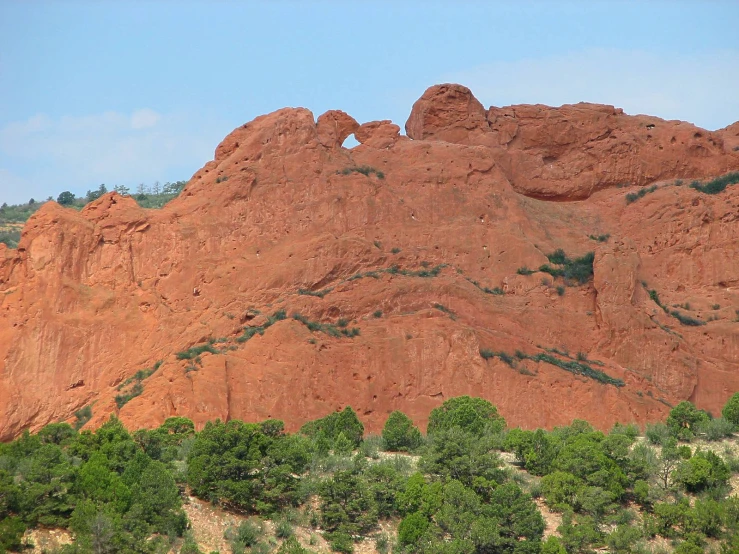 the rock formations have many different patterns of shapes and sizes