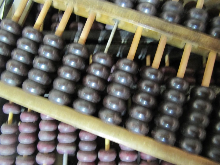 the giant chocolate candy is displayed on top of the rack
