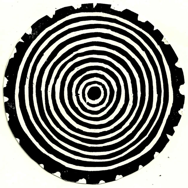 a circular image of circles with the end in black