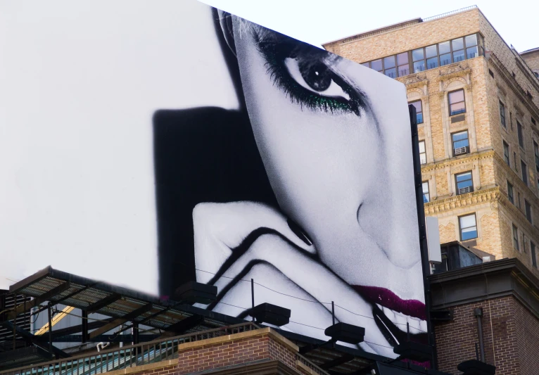billboard advertising a new collection of eyeliners