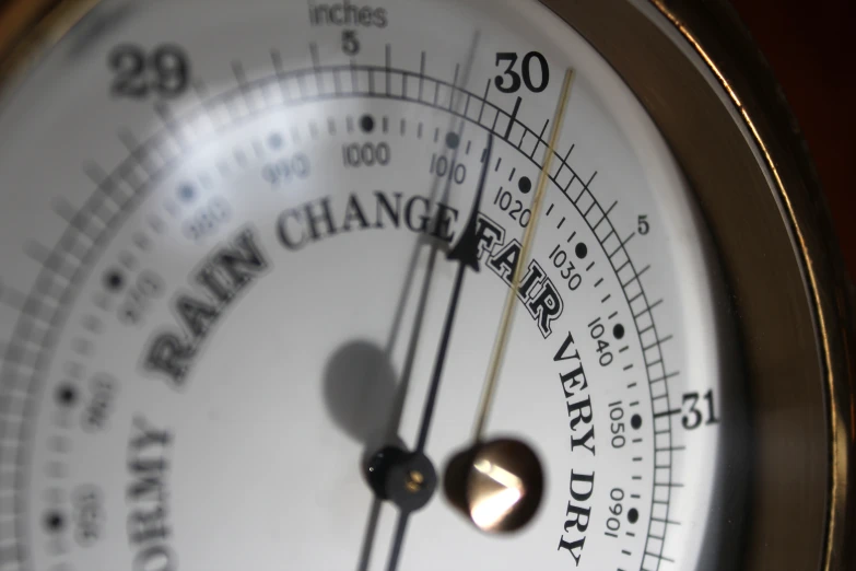 a barometer indicating the time for daylight