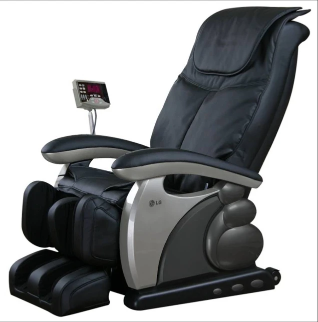 an office chair with a massager in the middle