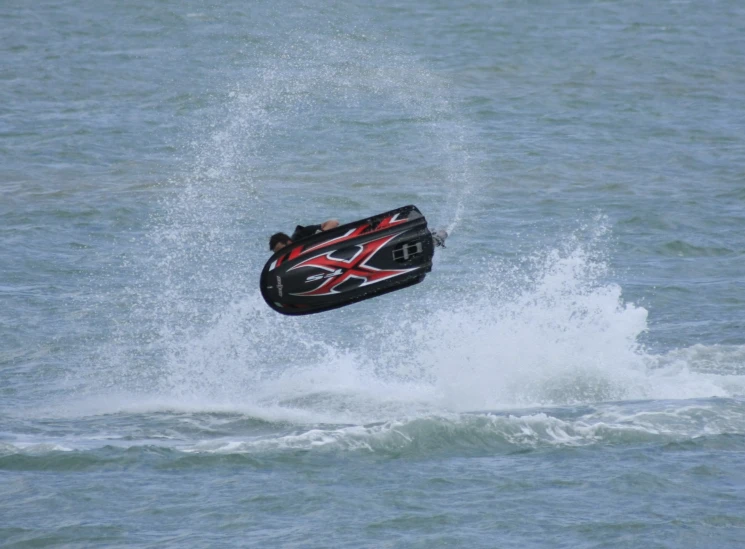 a person on jet skis in the ocean