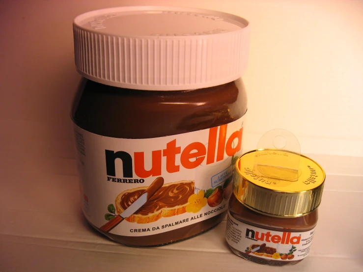there is nutella peanut er and honey in this jar