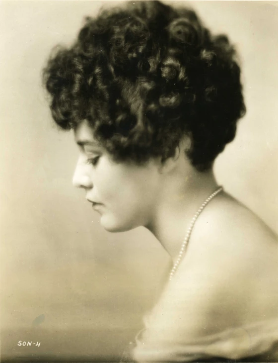 an old po of an african american woman in profile