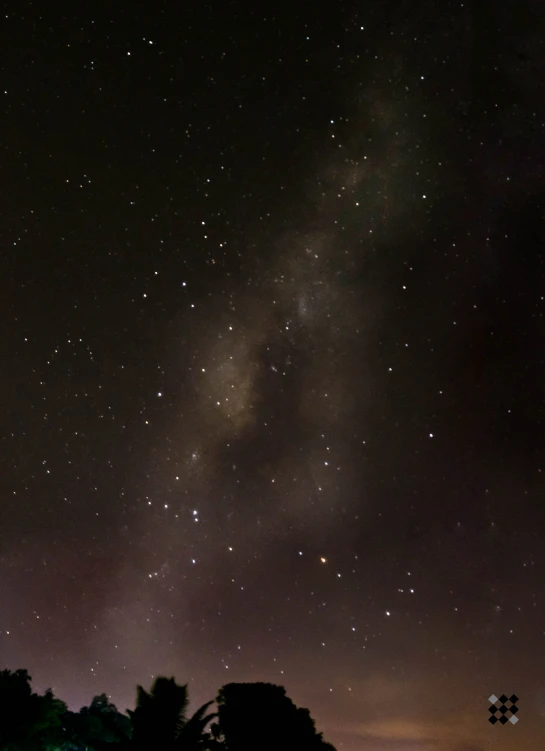 night sky showing the stars and a very dark sky