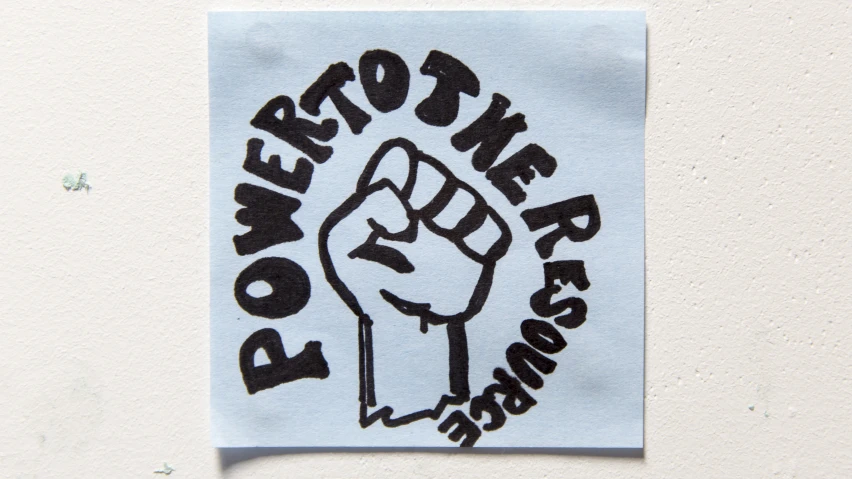 a patch with the slogan of power to the people