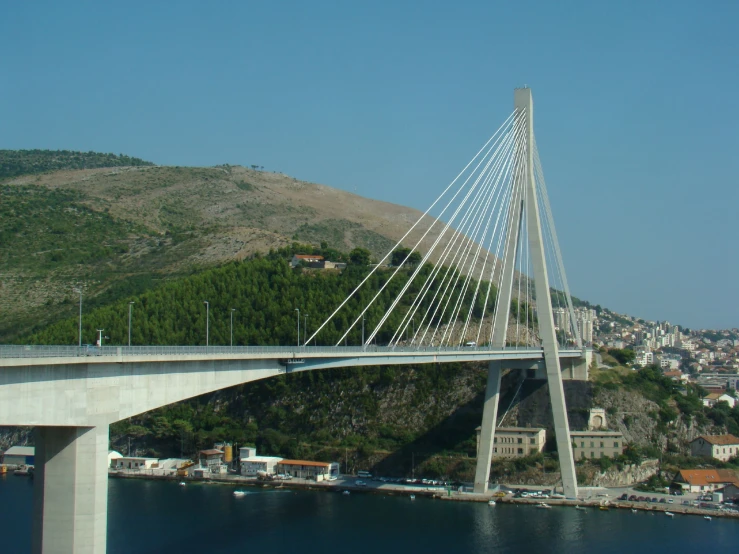 a bridge going over a body of water