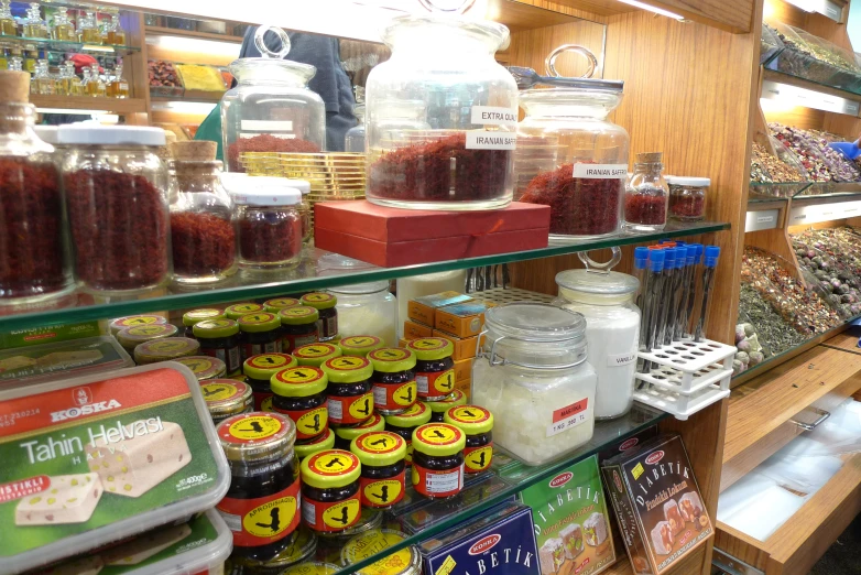 an image of food items in a shop setting