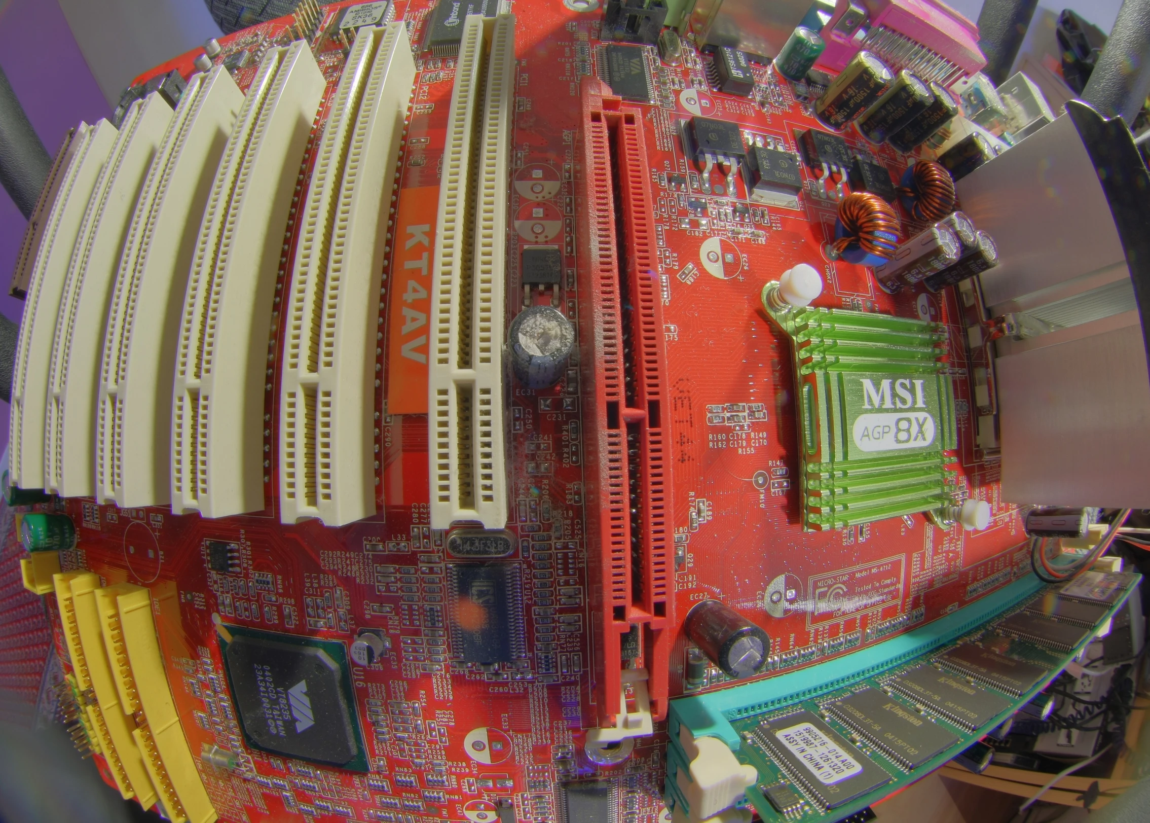 a close up of the inside of a computer