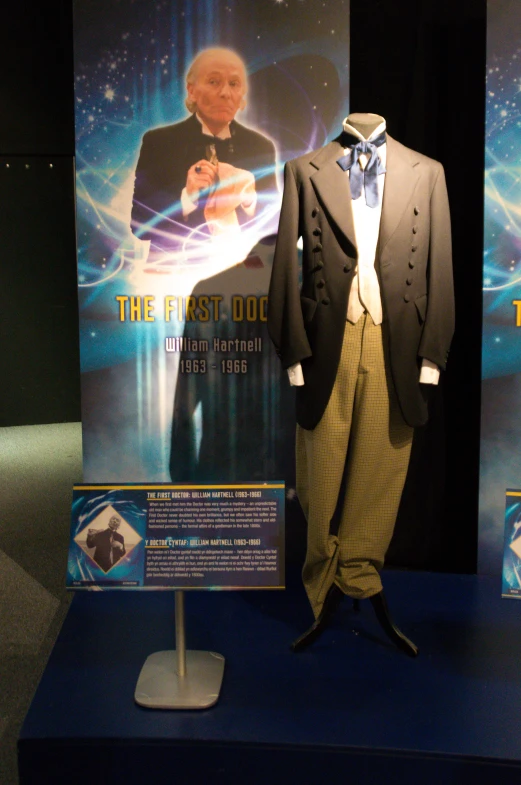 a costume worn by a man on display