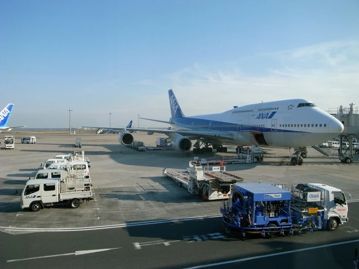 planes parked on the tarmac at an airport