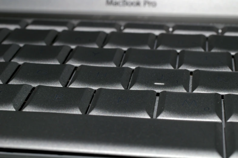 the backlit keys of a computer keyboard