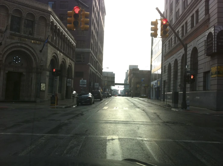 a street that is very quiet during the day