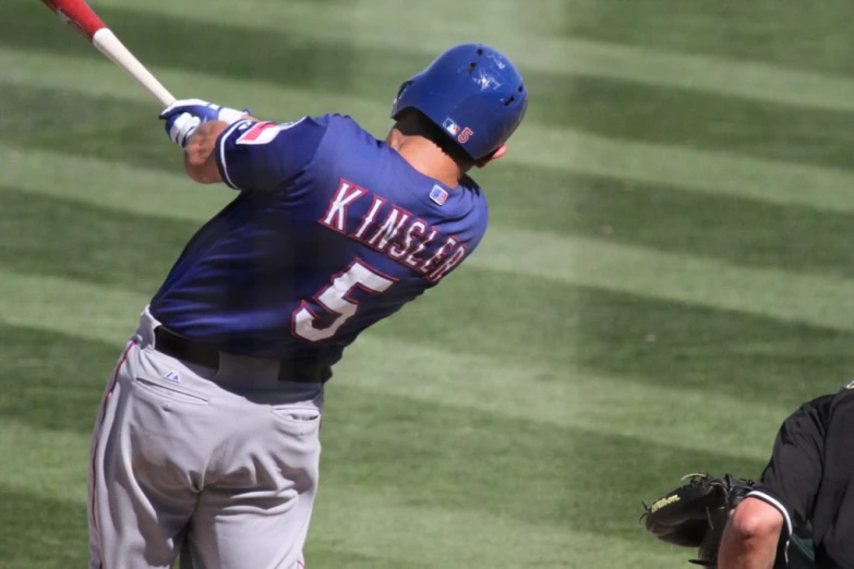 a baseball player prepares to swing the bat at the baseball