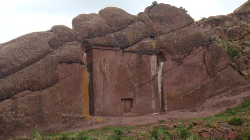 there is a strange cave in the rocks