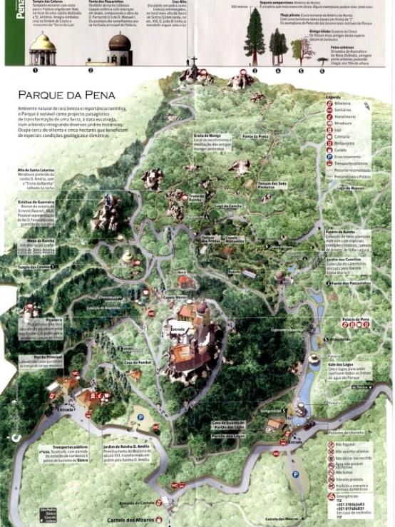 the map shows a park and its location