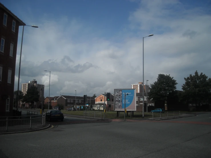 large city with several housing type buildings in the background