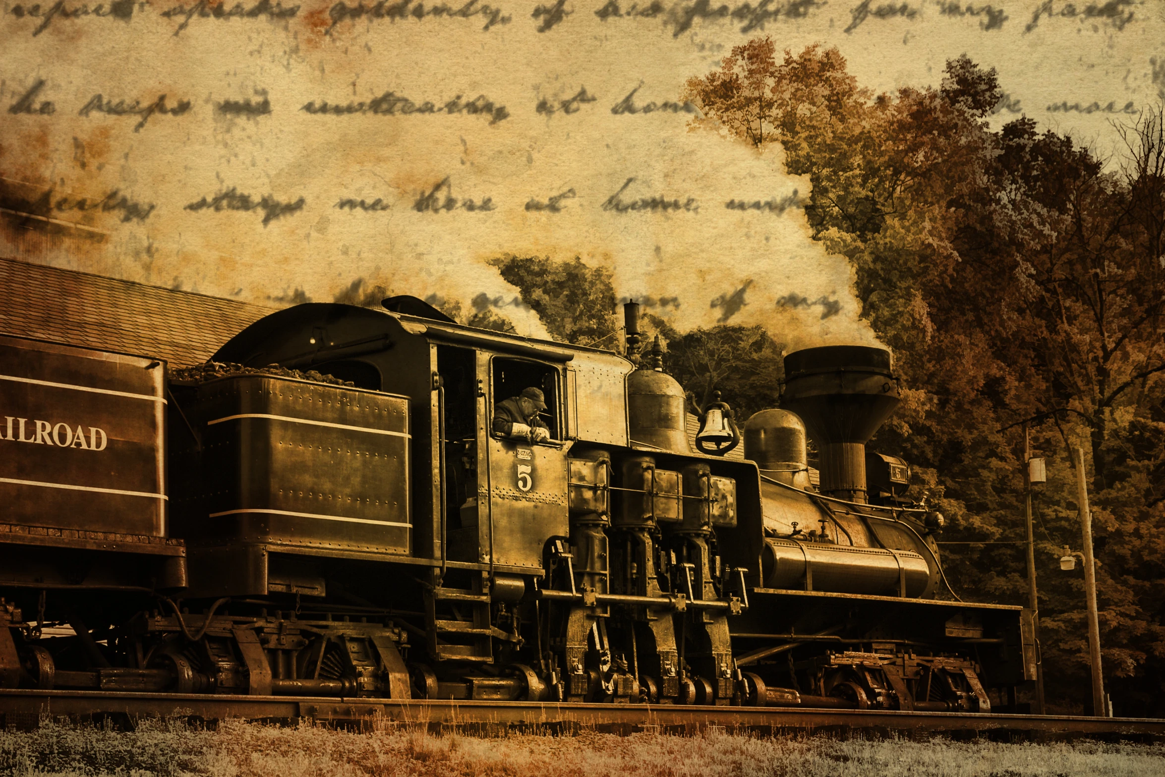 an old po of a steam engine train