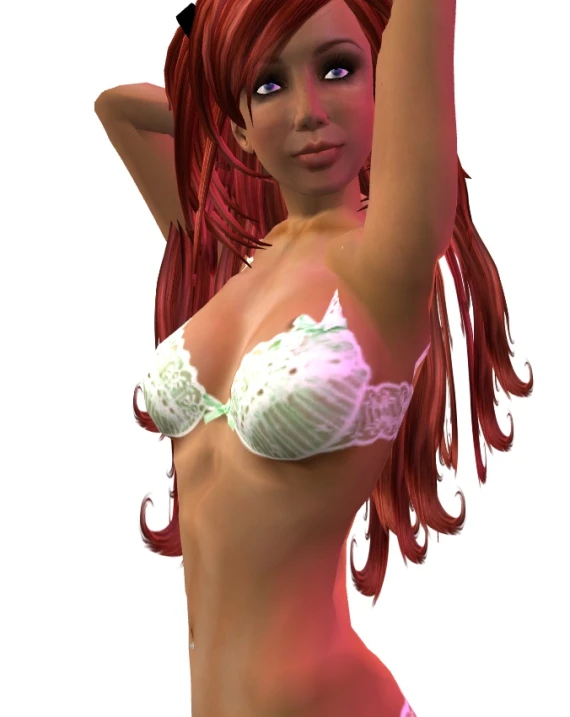 3d rendering of a beautiful woman in a bikini