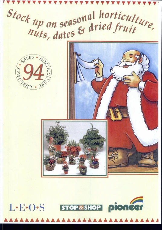 an old po card shows santa clause