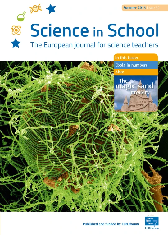 an image of the cover of science in school, with the text