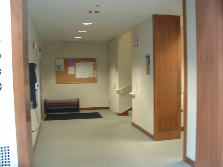 a room is shown with multiple signs on the walls